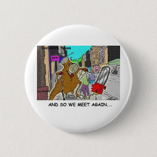 Badge Rond 5 Cm Arbre Vs Tronçonneuse Drôle Rick London Cadeaux