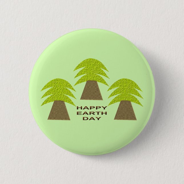 Badge Rond 5 Cm Arbres jours des terres (Devant)