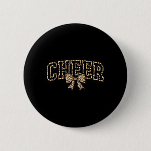 Badge Rond 5 Cm Arc Cheerleader Coquette Tendance Léopard Maman Ch