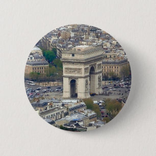 Badge Rond 5 Cm Arc de Triomphe Paris