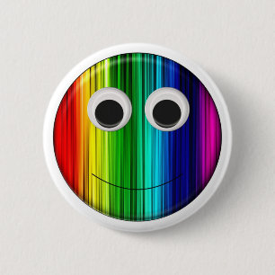 Badge Rond 5 Cm Arc-en-ciel
