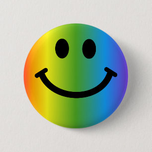 Badge Rond 5 Cm Arc-en-ciel