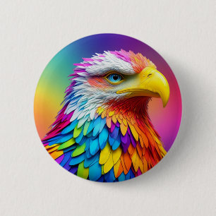 Badge Rond 5 Cm Arc-en-ciel Aigle-65456