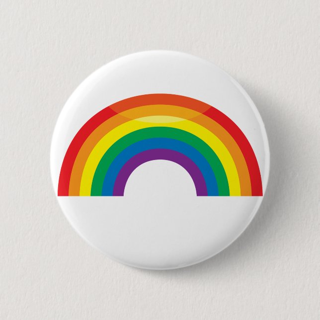 Badge Rond 5 Cm Arc-en-ciel classique (Devant)