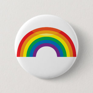 Badge Rond 5 Cm Arc-en-ciel classique