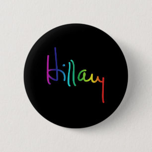 Badge Rond 5 Cm Arc-en-ciel de fierté de Hillary - .png