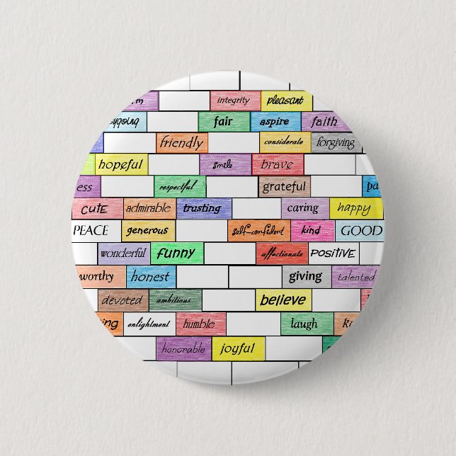 Badge Rond 5 Cm Arc-en-ciel de graffiti inspiré (Devant)