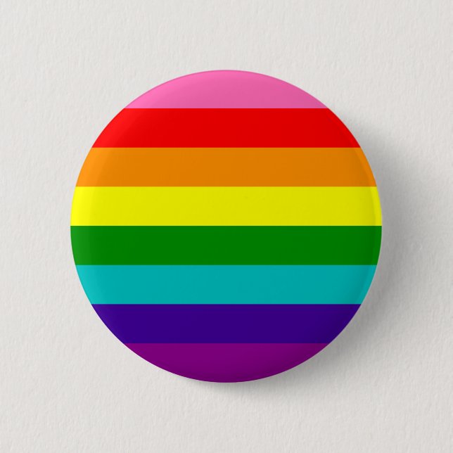 Badge Rond 5 Cm Arc en ciel drapeau gay LGBT (Devant)