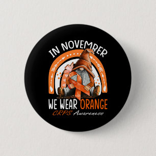 Badge Rond 5 Cm Arc-en-ciel En Novembre Nous Portons La Sensibilis
