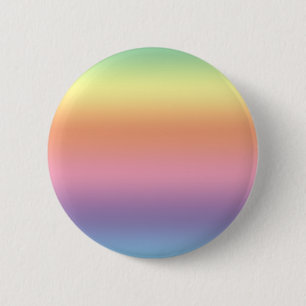 Badge Rond 5 Cm Arc-en-ciel en pastel