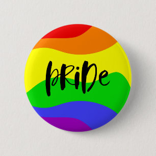 Badge Rond 5 Cm Arc-en-ciel moderne Pride