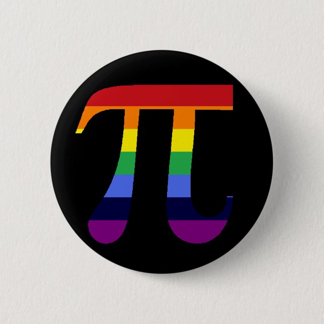 Badge Rond 5 Cm Arc-en-ciel pi (Devant)