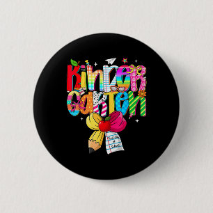 Badge Rond 5 Cm Arc en ciel Retour à l'école Maternelle Coquette N