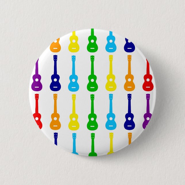 Badge Rond 5 Cm Arc-en-ciel Ukes (Devant)
