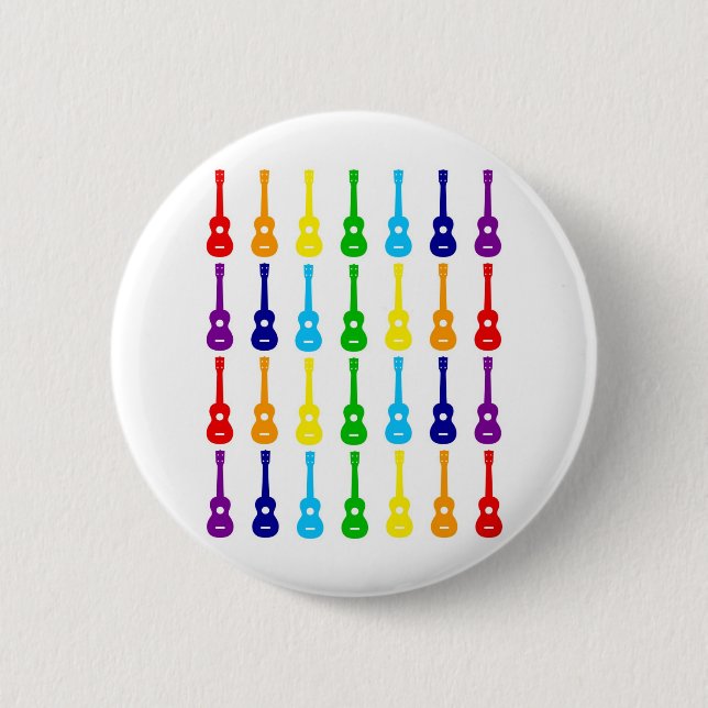 Badge Rond 5 Cm Arc-en-ciel Ukes (Devant)