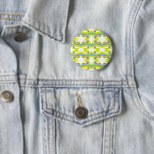 Badge Rond 5 Cm Arche Abstraite Noah vert pourpre bleu