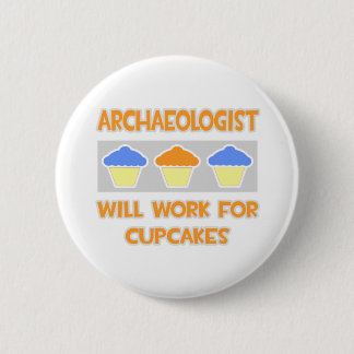 Badge Rond 5 Cm Archéologue... Fonctionnera Pour Les Cupcakes