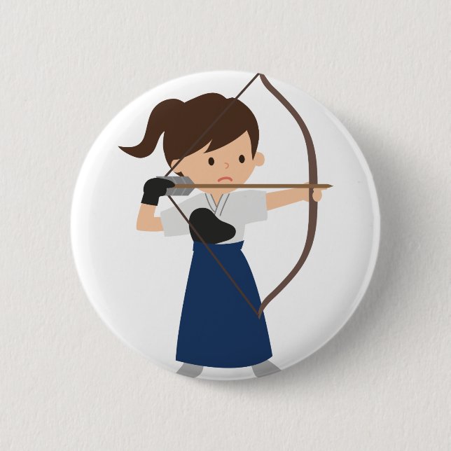 Badge Rond 5 Cm Archer (Devant)