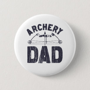 Badge Rond 5 Cm Archery Dad Archery Shirt for Men Women Boys Girls