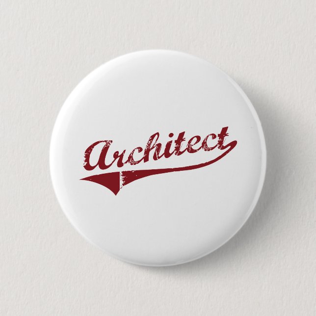 Badge Rond 5 Cm Architecte (Devant)