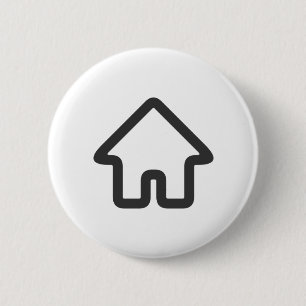 Badge Rond 5 Cm Architecture de biens immobiliers Icône de maison 