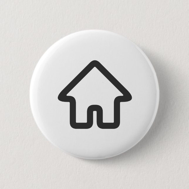 Badge Rond 5 Cm Architecture de biens immobiliers Icône de maison  (Devant)