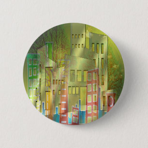 Badge Rond 5 Cm Architecture étonnante citadins accessoires d'art