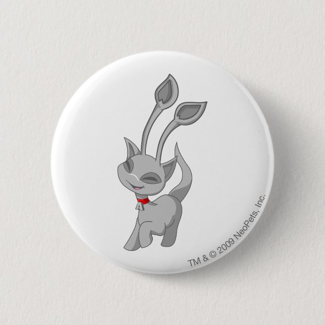 Badge Rond 5 Cm Argent d'Aisha (Devant)