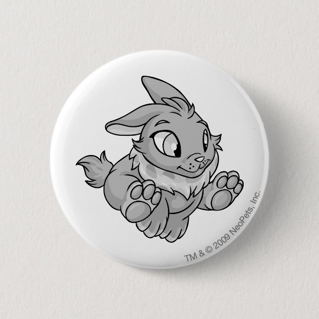 Badge Rond 5 Cm Argent de Cybunny (Devant)