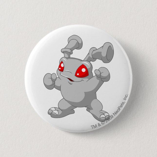 Badge Rond 5 Cm Argent de Grundo (Devant)