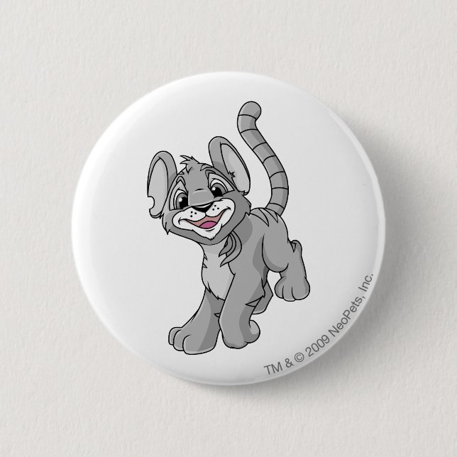 Badge Rond 5 Cm Argent de Kougra (Devant)