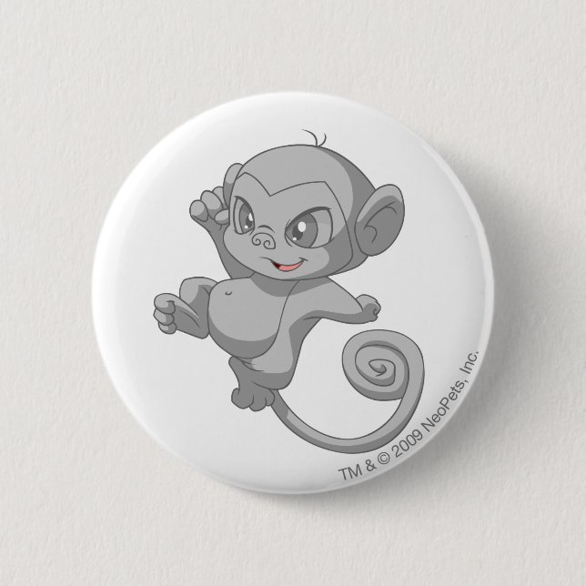 Badge Rond 5 Cm Argent de Mynci (Devant)