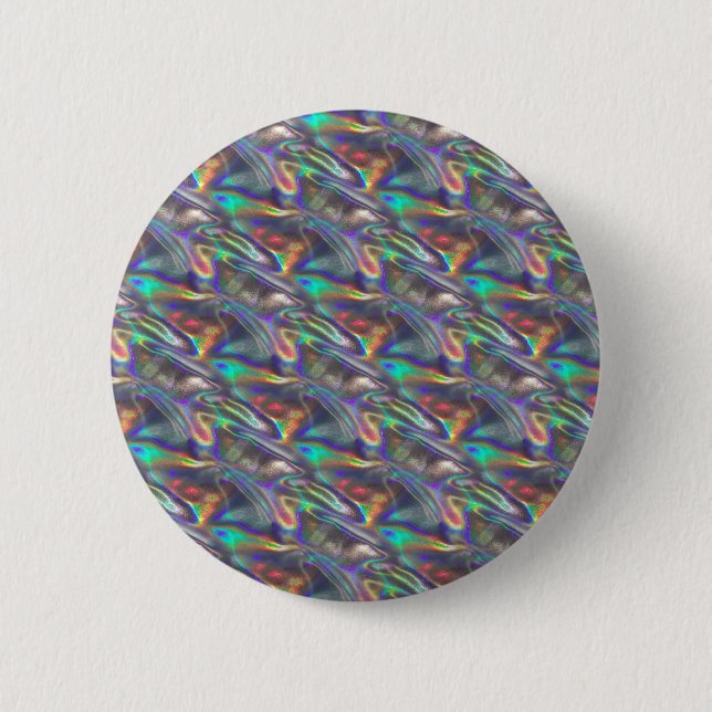 Badge Rond 5 Cm argent holographique (Devant)