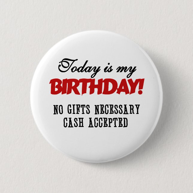 Badge Rond 5 Cm Argent liquide d'anniversaire admis (Devant)