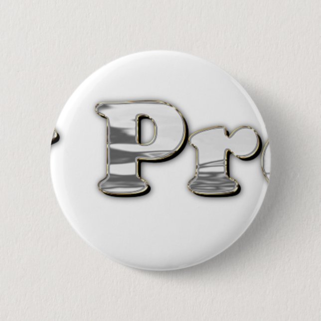 Badge Rond 5 Cm argent pas mon président (Devant)