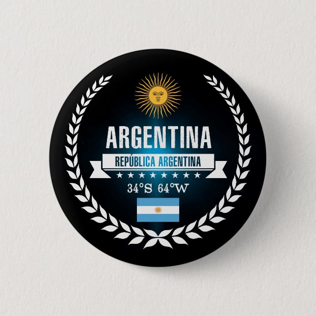 Badge Rond 5 Cm Argentine (Devant)