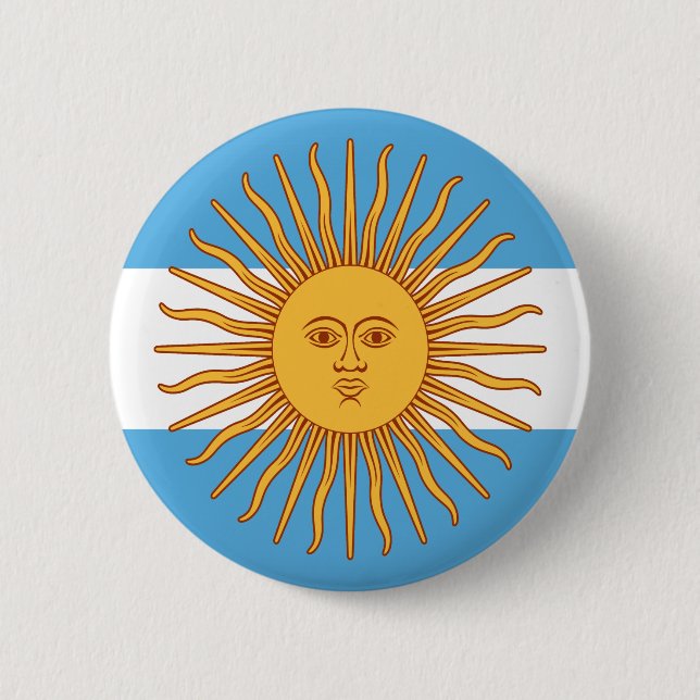 Badge Rond 5 Cm Argentine (Devant)