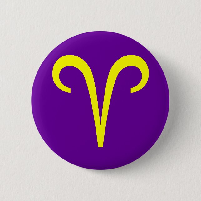 BADGE ROND 5 CM ARIES, SIGNE ZODIATIQUE (Devant)