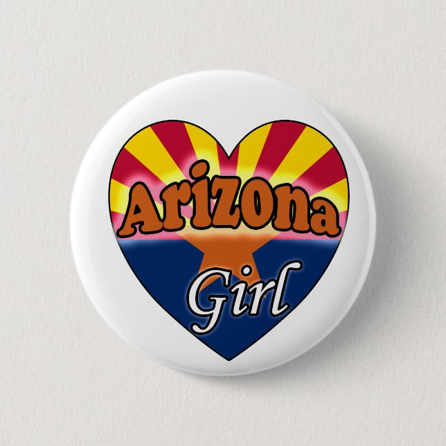Badge Rond 5 Cm Arizona Girl (Devant)