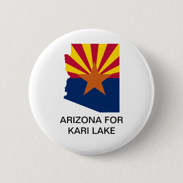 Badge Rond 5 Cm ARIZONA pour KARI LAKE GOVERNOR Button (Devant)