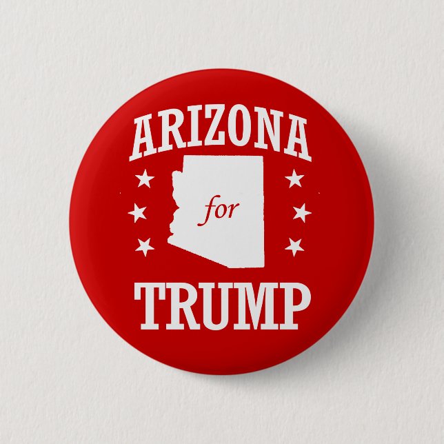 BADGE ROND 5 CM ARIZONA POUR TRUMP (Devant)