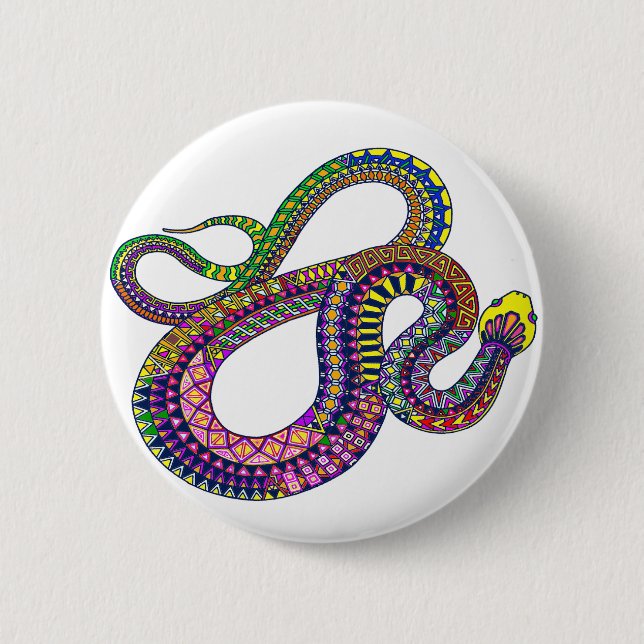 Badge Rond 5 Cm Arizona Rattler (Devant)