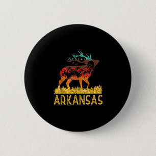 Badge Rond 5 Cm Arkansas - amour de la nature vintage randonnée 70
