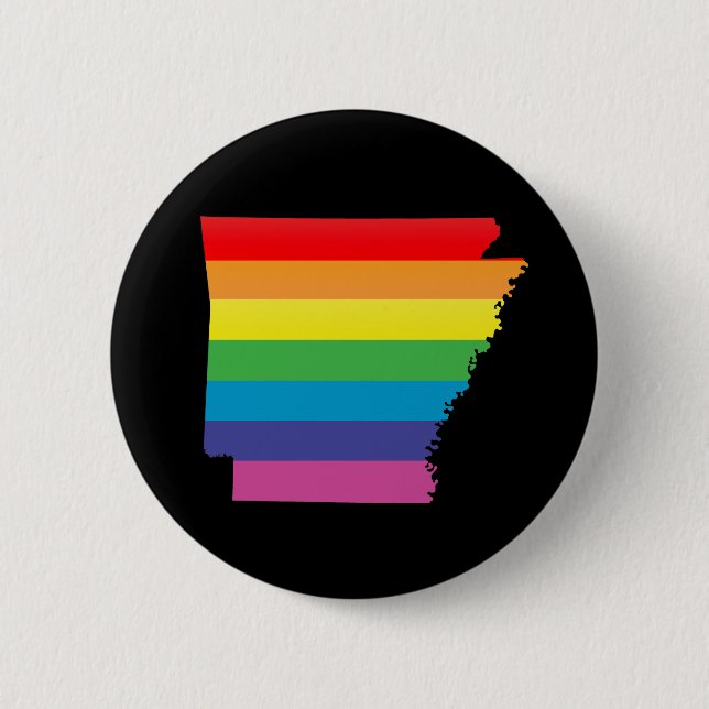 Badge Rond 5 Cm arkansas fierté. (Devant)