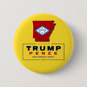 Badge Rond 5 Cm Arkansas pour Trump Pence 2020