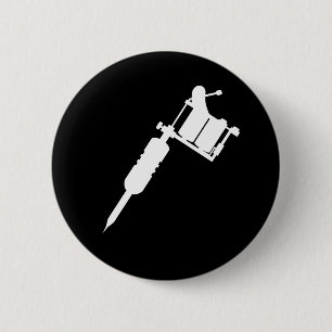 Badge Rond 5 Cm arme à feu de tatouage