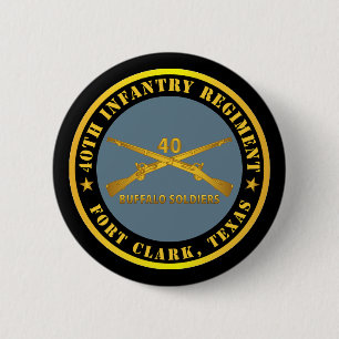 Badge Rond 5 Cm Armée - 40e régiment d'infanterie - Soldats de Buf
