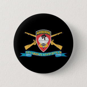 Badge Rond 5 Cm Armée de terre - 555e bataillon d'infanterie parac