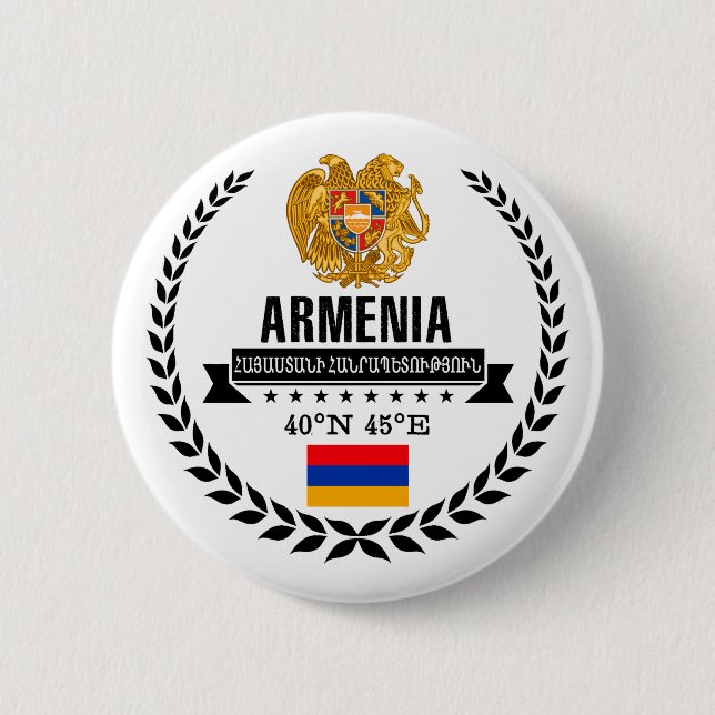 Badge Rond 5 Cm Arménie (Devant)