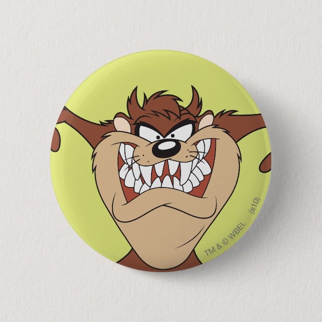 Badge Rond 5 Cm Armes ouvertes TAZ™ (Devant)